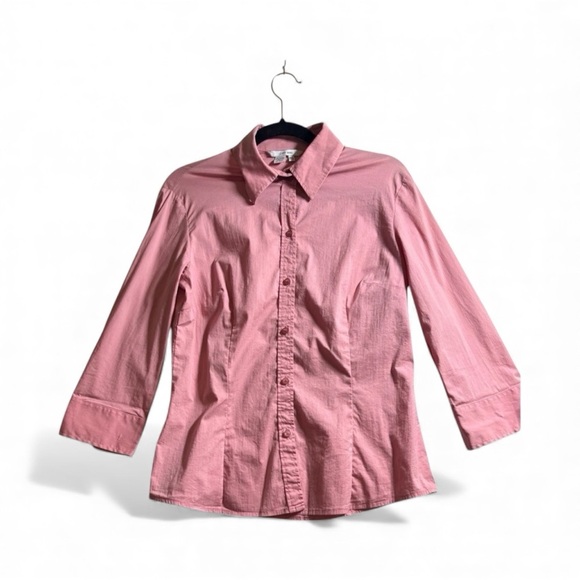 Zara Women's Pink Button Down Long Sleeve Shirt Size XL - Picture 1 of 8